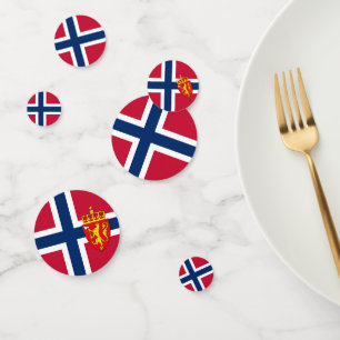 Norwegen Confetti, Party, norwegische Flagge Konfetti