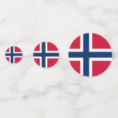 Norwegen Confetti, Party, norwegische Flagge Konfetti (Vorderseiten)