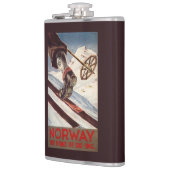 Norwegen - das Zuhause des Skifahrens Flachmann (Links)