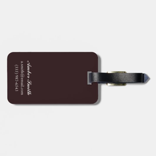 Norwegen - das Zuhause des Skifahrens Gepäckanhänger (Rückseite horizontal)