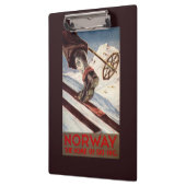 Norwegen - das Zuhause des Skifahrens Klemmbrett (Links)