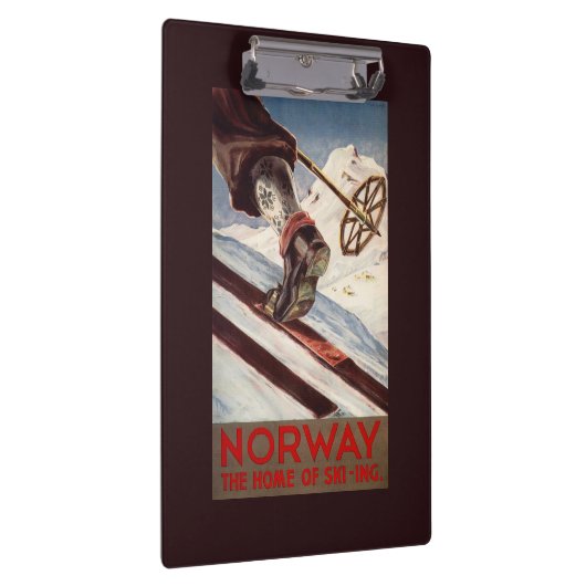 Norwegen - das Zuhause des Skifahrens Klemmbrett (Rechts)