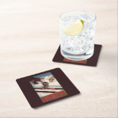 Norwegen - das Zuhause des Skifahrens Rechteckiger Pappuntersetzer (Vor Ort)