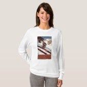 Norwegen - das Zuhause des Skifahrens T-Shirt (Vorne ganz)