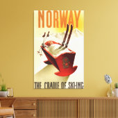 Norwegen - Die Wiege des Skifahrens Leinwanddruck (Insitu (Wohnzimmer))