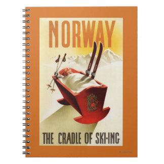 Norwegen - Die Wiege des Skifahrens Notizblock