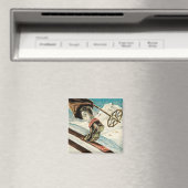 Norwegen ~ Die Zuhause des Skifahrens Magnet (In Situ (Geschirrspüler))