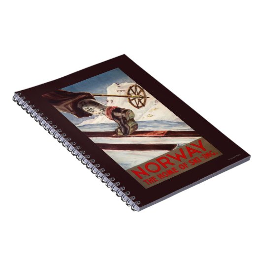Norwegen - Die Zuhause des Skifahrens Notizblock (Rechte Seite)