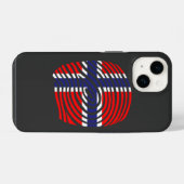 Norwegen DNA iPhone Hülle (Rückseite (Horizontal))