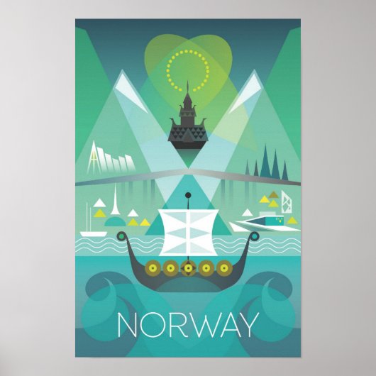 Norwegen Druck Poster (Vorne)