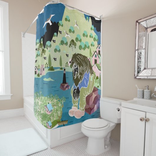 Norwegen Duschvorhang (Beispiel)