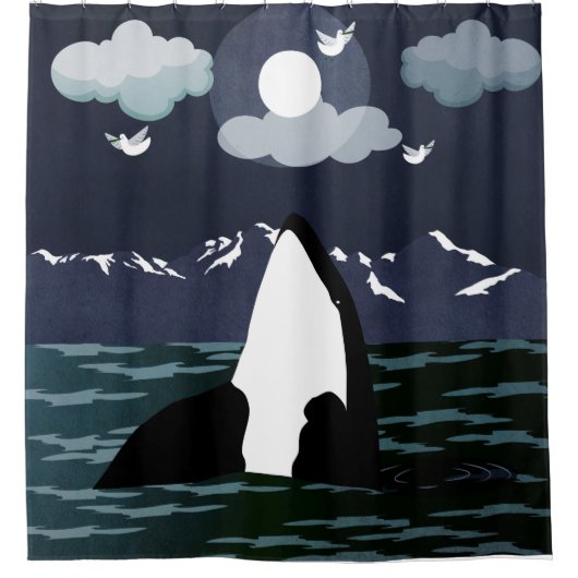 Norwegen Duschvorhang (Vorderseite)