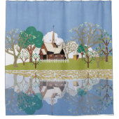 Norwegen Duschvorhang (Vorderseite)