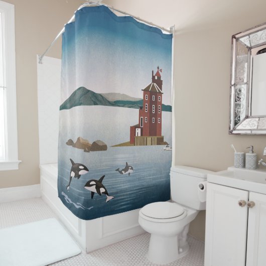 Norwegen Duschvorhang (Beispiel)