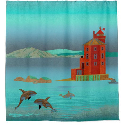 Norwegen Duschvorhang (Vorderseite)