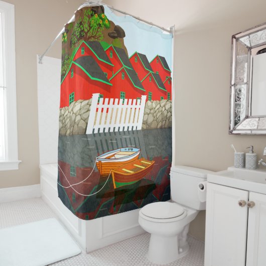 Norwegen Duschvorhang (Beispiel)