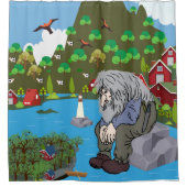 Norwegen Duschvorhang (Vorderseite)