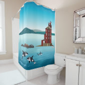 Norwegen Duschvorhang (Beispiel)