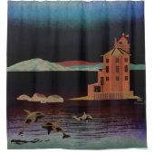 Norwegen Duschvorhang (Vorderseite)