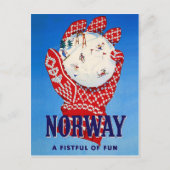 Norwegen, ein Spaß Postkarte (Vorderseite)