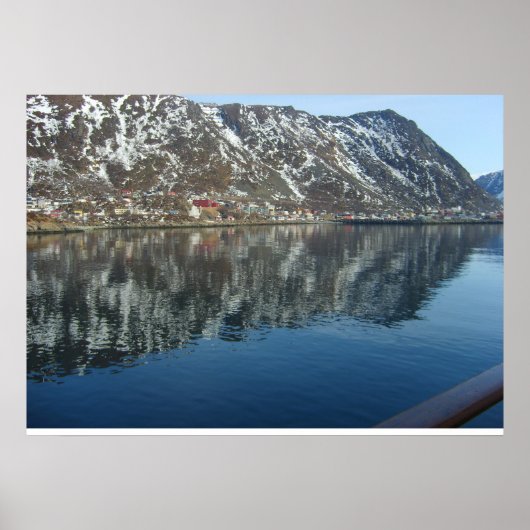 Norwegen, Eintritt in einen Fjord Poster (Vorne)