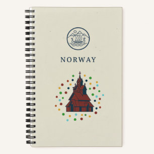 Norwegen-Erbe & Stave Church Fotoarchiv Notizblock