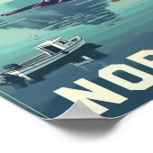 Norwegen Europa Vintag Berühmter Reiseort Poster (Ecke)