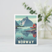 Norwegen Europa Vintag Berühmter Reiseort Postkarte (Stehend Vorderseite)