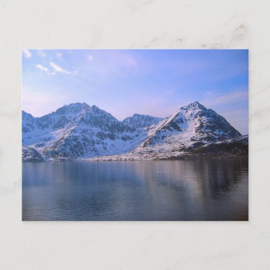 Norwegen, Fahrt durch die Fjorde Postkarte (Vorderseite)