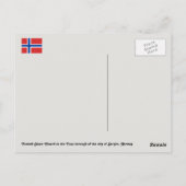 Norwegen, Fantoft Stave Church, Fana, Bergen Postkarte (Rückseite)