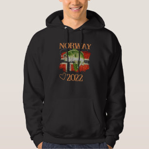 Norwegen Fischerei 2022 Skandinavien Norwegen Norg Hoodie
