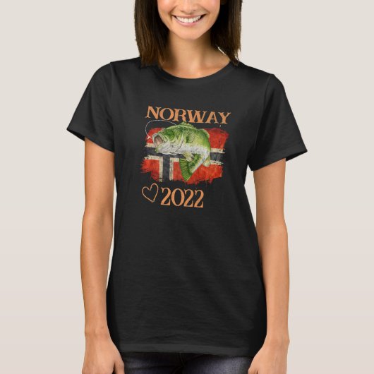 Norwegen Fischerei 2022 Skandinavien Norwegen Norg T-Shirt (Vorderseite)