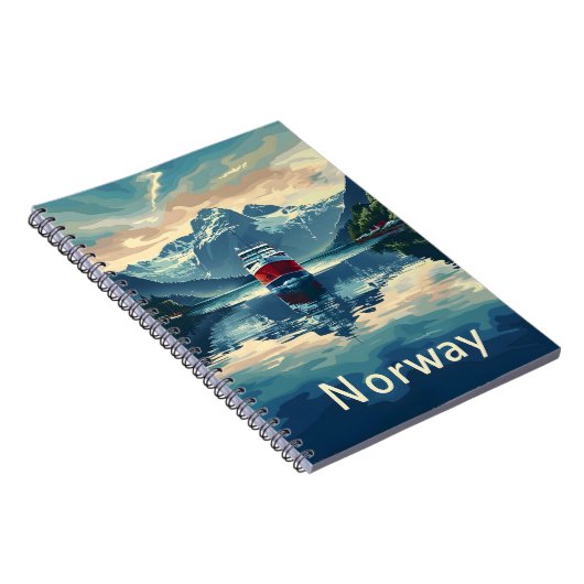 Norwegen Fjord Notizblock (Rechte Seite)