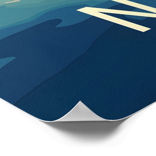 Norwegen Fjord Poster (Ecke)