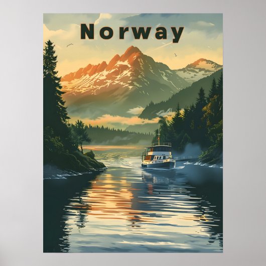 Norwegen Fjord Poster (Vorne)