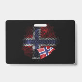Norwegen-Flagge Ausweis (Rückseite)