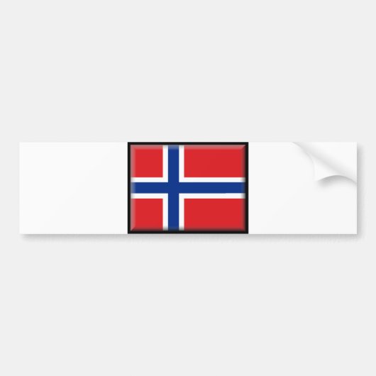 Norwegen-Flagge Autoaufkleber (Vorne)