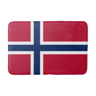 Norwegen-Flagge Badematte