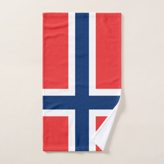 Norwegen-Flagge Badhandtuch Set (Handtuch)