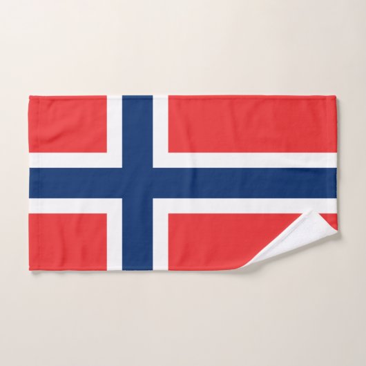 Norwegen-Flagge Badhandtuch Set (Handtuch)