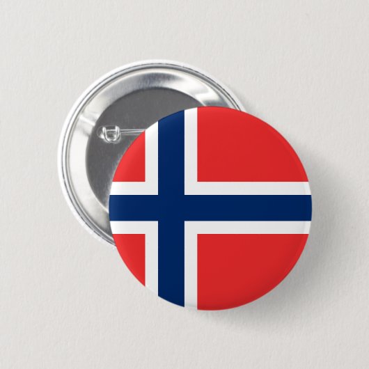 Norwegen-Flagge Button (Vorne & Hinten)