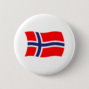 Norwegen-Flagge-Button Button