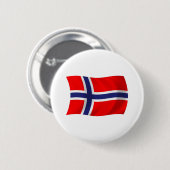 Norwegen-Flagge-Button Button (Vorne & Hinten)