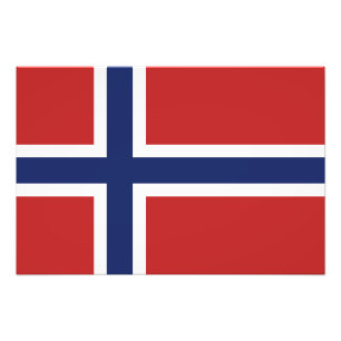 Norwegen-Flagge Fotodruck