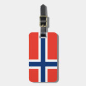 Norwegen-Flagge Gepäckanhänger (Vorderseite vertikal)
