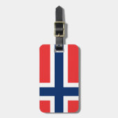 Norwegen-Flagge Gepäckanhänger (Vorderseite vertikal)