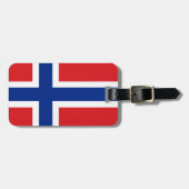 Norwegen-Flagge Gepäckanhänger (Vorderseite horizontal)