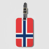 Norwegen-Flagge Gepäckanhänger (Vorderseite Vertikal)