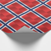 Norwegen-Flagge Geschenkpapier (Ecke)