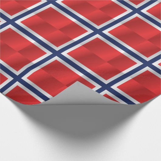 Norwegen-Flagge Geschenkpapier (Ecke)
